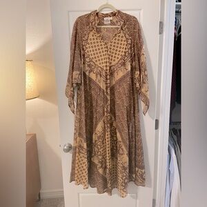 Blue Boheme Audrey Dress - Brown, One Size